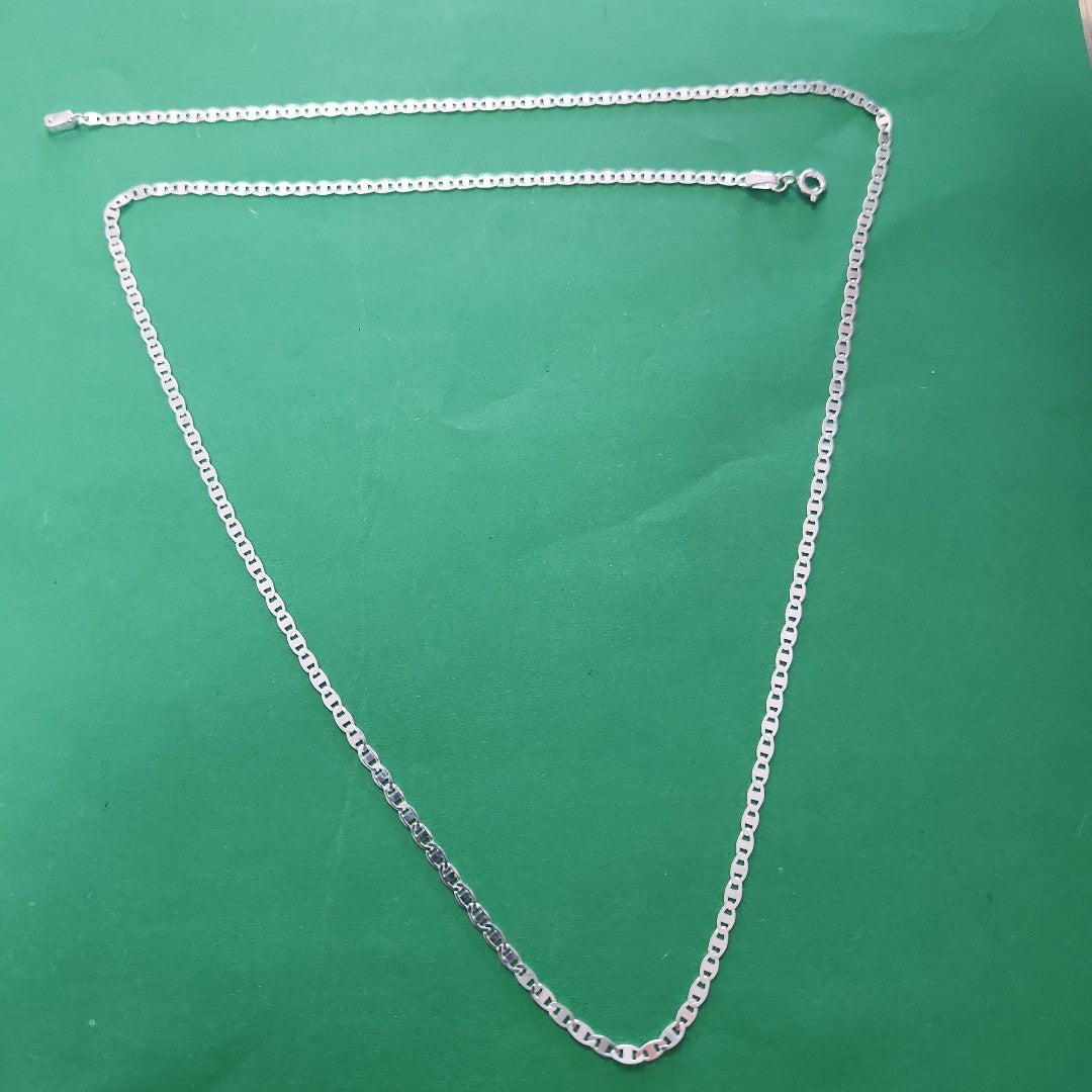 CADENA TEJIDO ESPEJO PLATA .925 60 CM 4.3 GR (NUEVO)