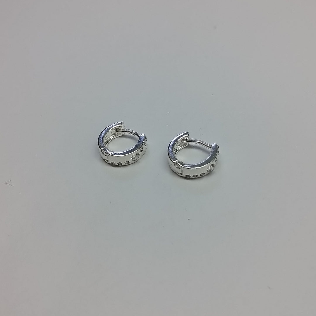 ARRACADAS C/CIRCONIAS PLATA .925 2.5 GR (NUEVO)