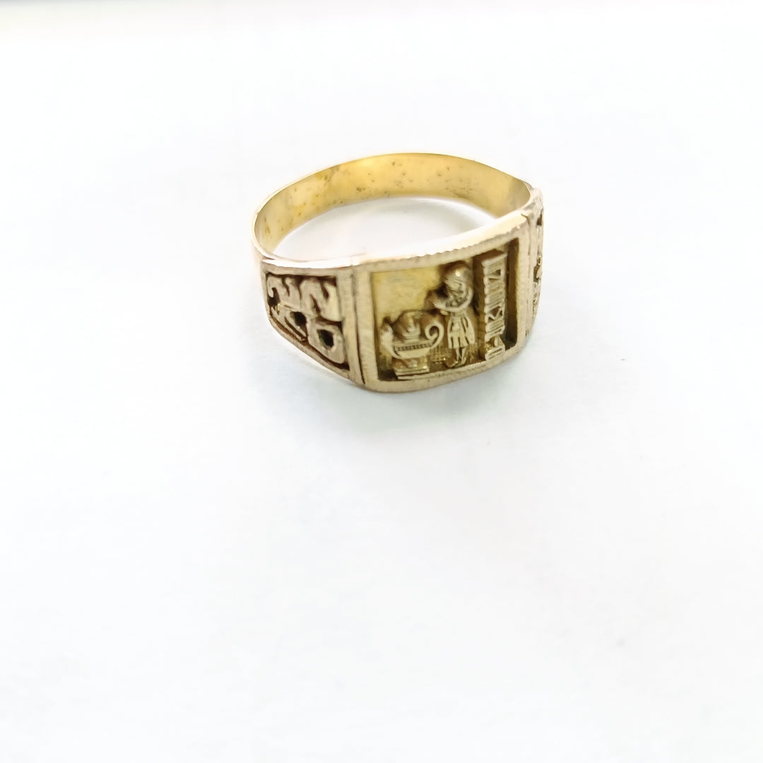 ANILLO DE GRADUACIÓN ORO 8 K 3.3 GRMS (SEMINUEVO)