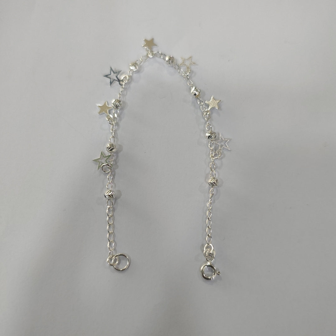 PULSERA TEJIDO ESPECIAL PLATA .925 18 CM 3.1 GR (NUEVO)