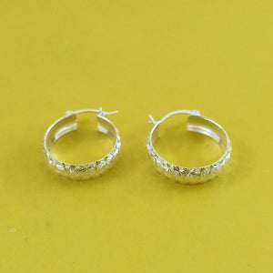 PAR ARRACADAS FACETADAS PLATA .925 3.4 GR (NUEVO)