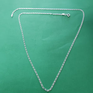 CADENA TEJIDO ESLABONES PLATA .925 60 CM 3.1 GR (NUEVO)