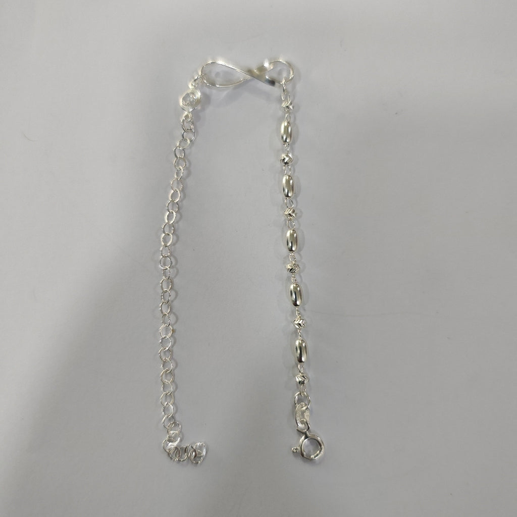PULSERA TEJIDO ESPECIAL PLATA .925 18 CM 2.6 GR (NUEVO)