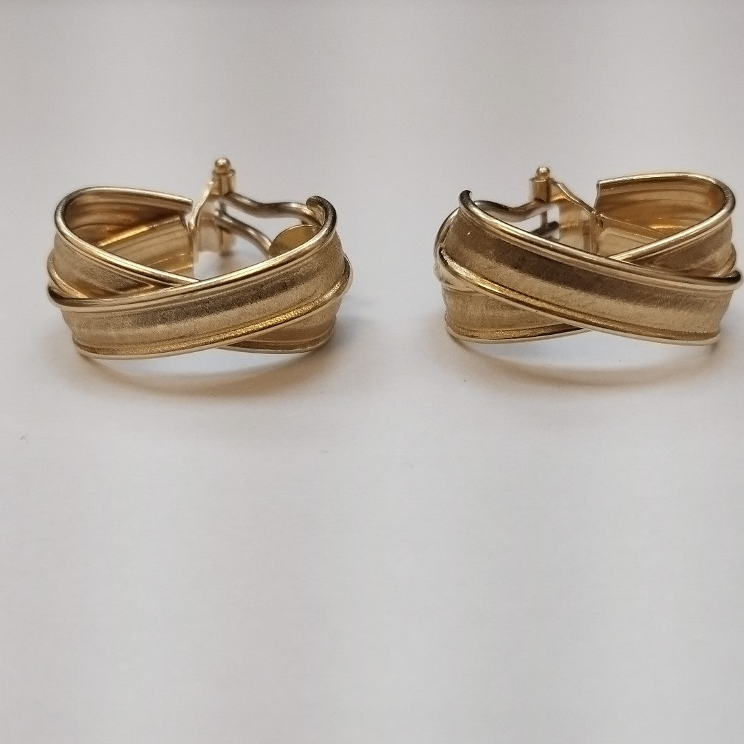 ARETES PAR ORO 14 K 6,50 GRMS (SEMINUEVO)