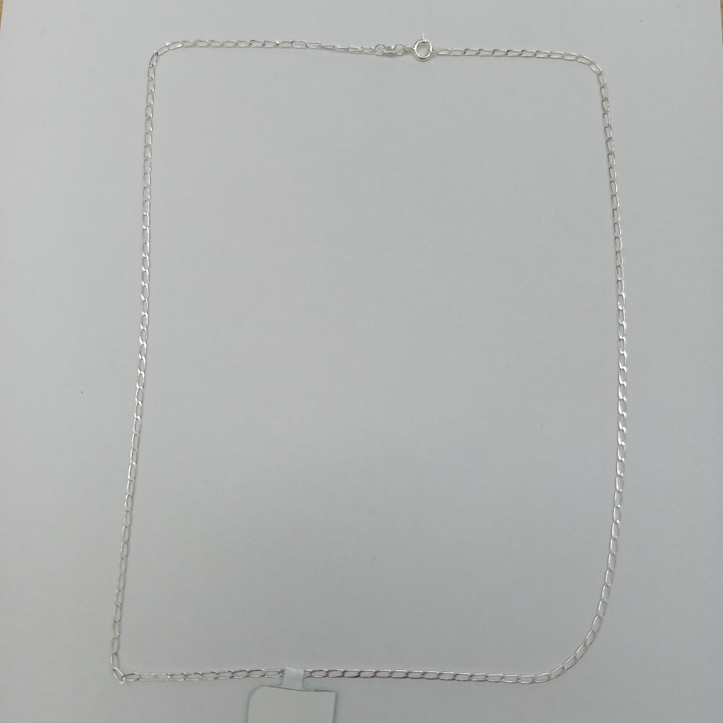 CADENA TEJIDO ESLABONES PLATA .925 60 CM 3.1 GR (NUEVO)