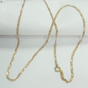 CADENA ORO COMBINADO 10 K 2,40 GRMS (SEMINUEVO)