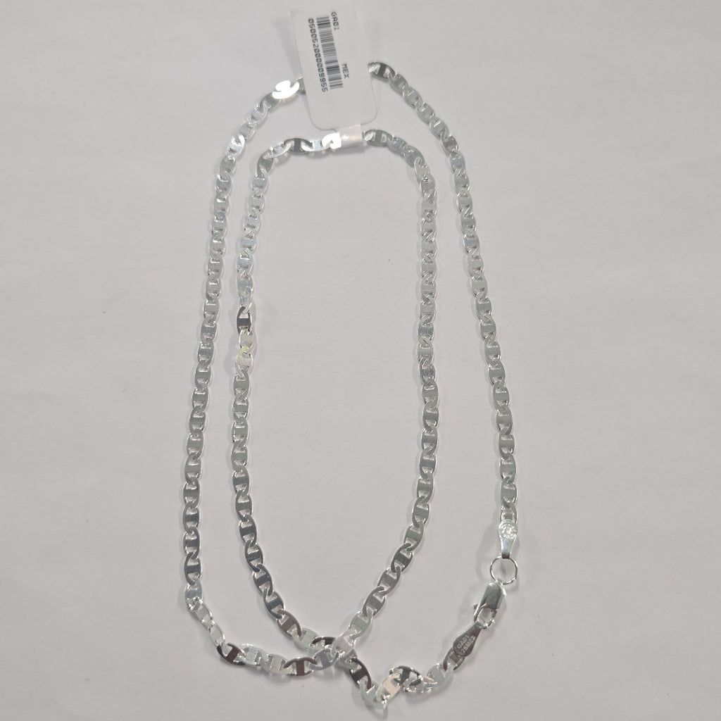 CADENA TEJIDO GUCHI PLATA .925 60 CM 9.3 GR (NUEVO)