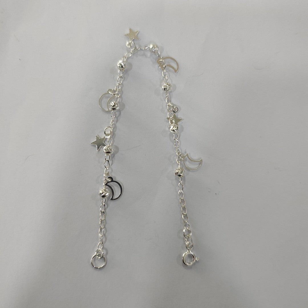 PULSERA TEJIDO TEJIDO ESPECIAL PLATA .925 18 CM 3.1 GR (NUEVO)