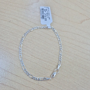 PULSERA TEJIDO 3X1 PLATA .925 18 CM 2.9 GR (NUEVO)