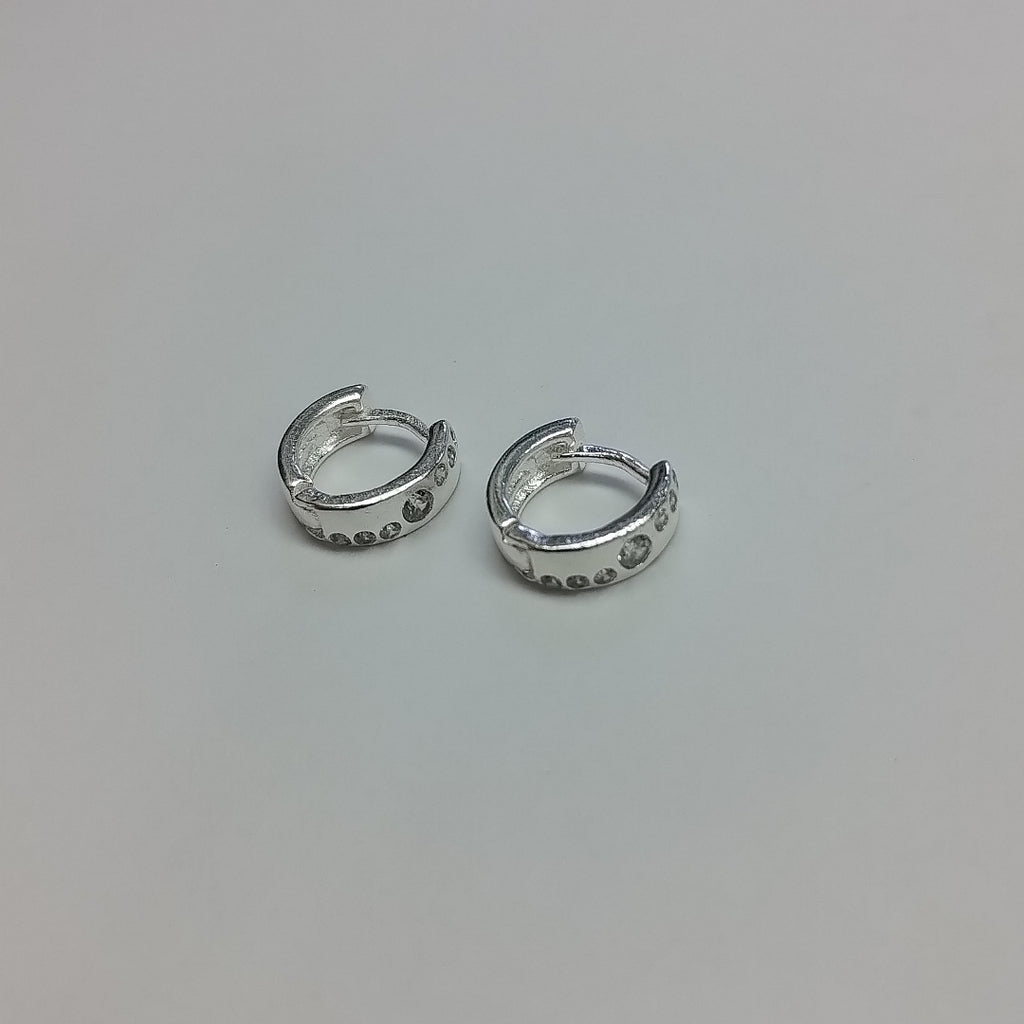 ARRACADAS C/CIRCONIAS PLATA .925 2.1 GR (NUEVO)