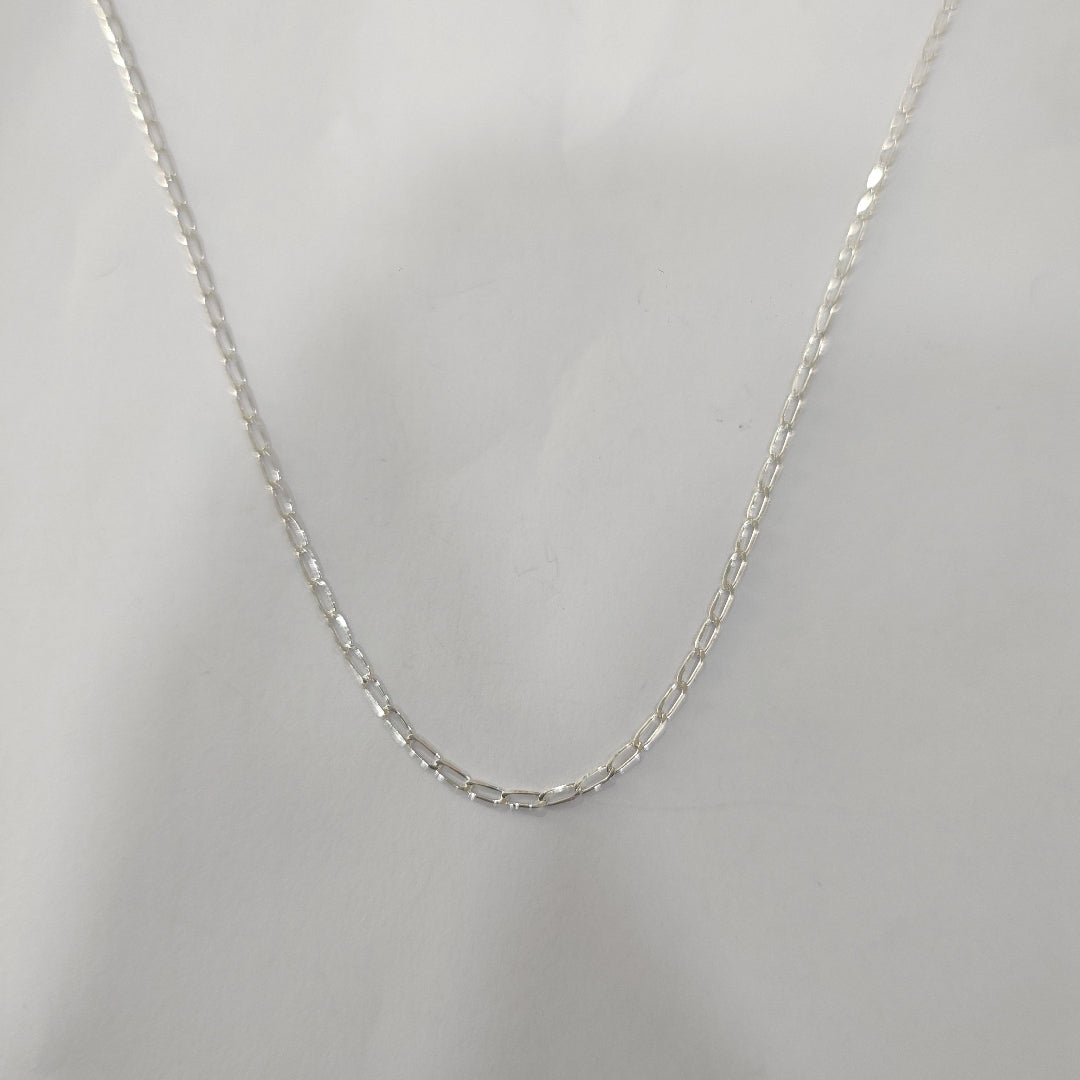 CADENA TEJIDO ESLABONES PLATA .925 50 CM 2.6 GR (NUEVO)