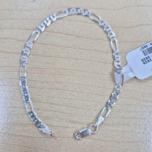 PULSERA TEJIDO 3X1 PLATA .925 16 CM 2.6 GR (NUEVO)