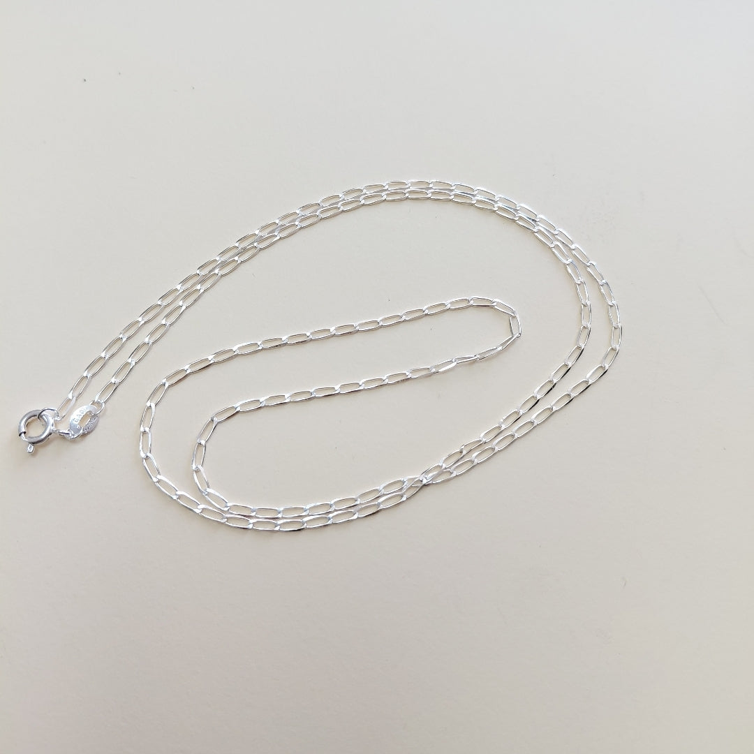 CADENA TEJIDO ESLABONES PLATA .925 60 CM 2.9 GR (NUEVO)