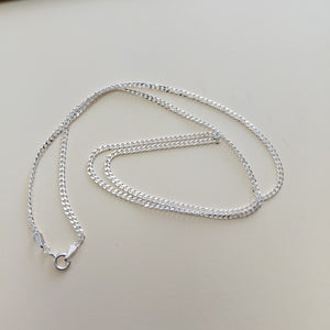 CADENA TEJIDO BARBADO PLATA .925 55 CM 5.4 GR (NUEVO)
