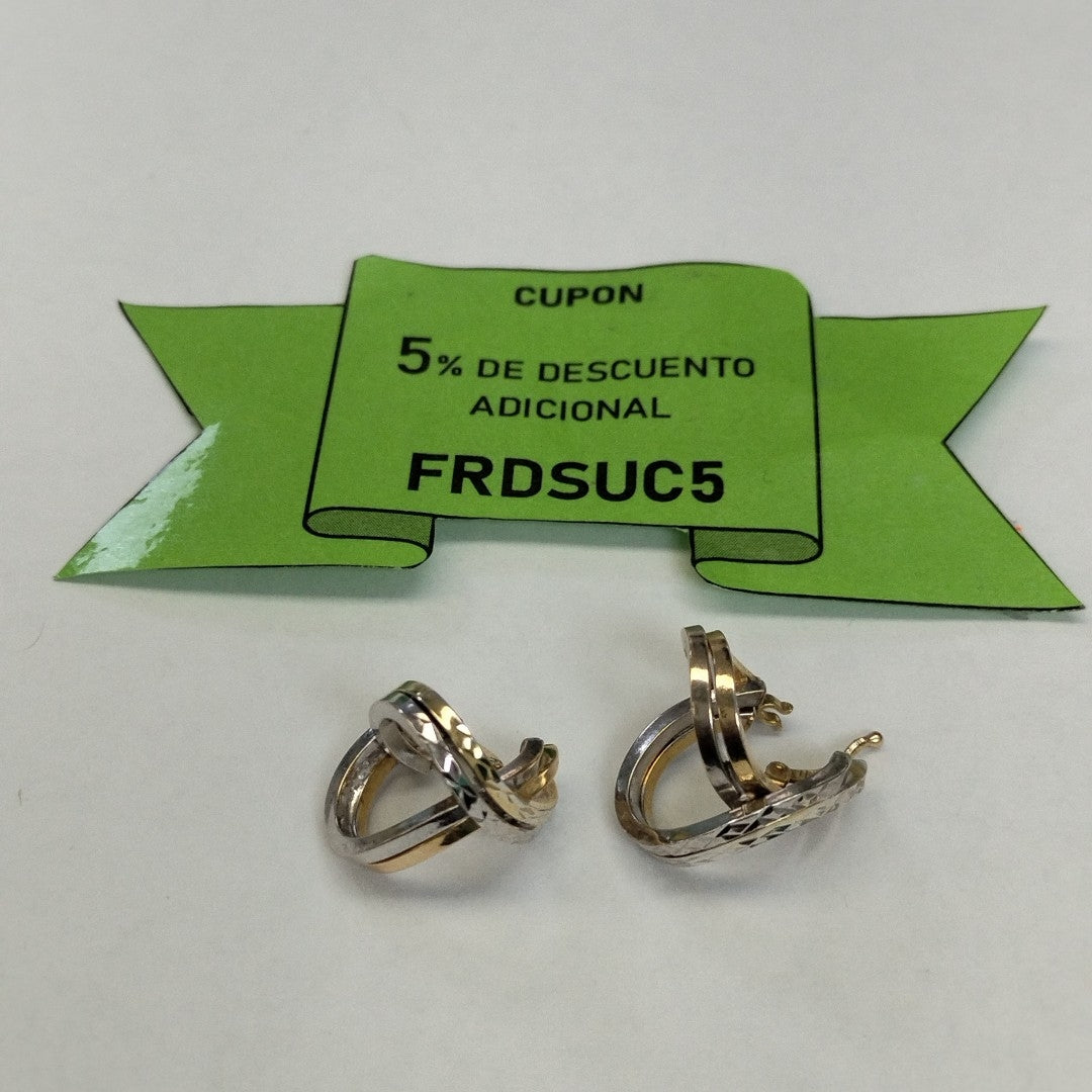 ARRACADAS PAR ORO 14 K 3.2 GRMS (SEMINUEVO)