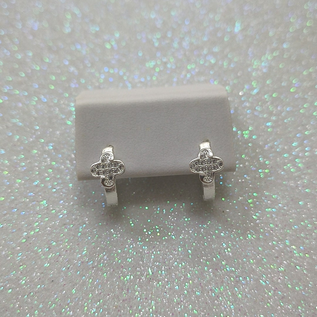 ARRACADAS C/CIRCONIAS PLATA .925 1.9 GR (NUEVO)