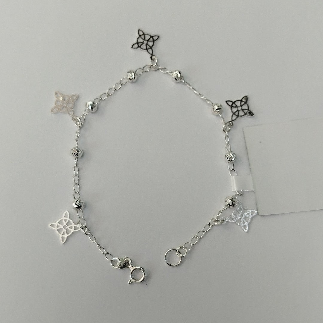 PULSERA TEJIDO ESPECIAL PLATA .925 18 CM 3.2 GR (NUEVO)