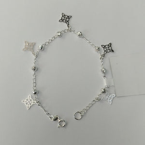 PULSERA TEJIDO ESPECIAL PLATA .925 18 CM 3.2 GR (NUEVO)