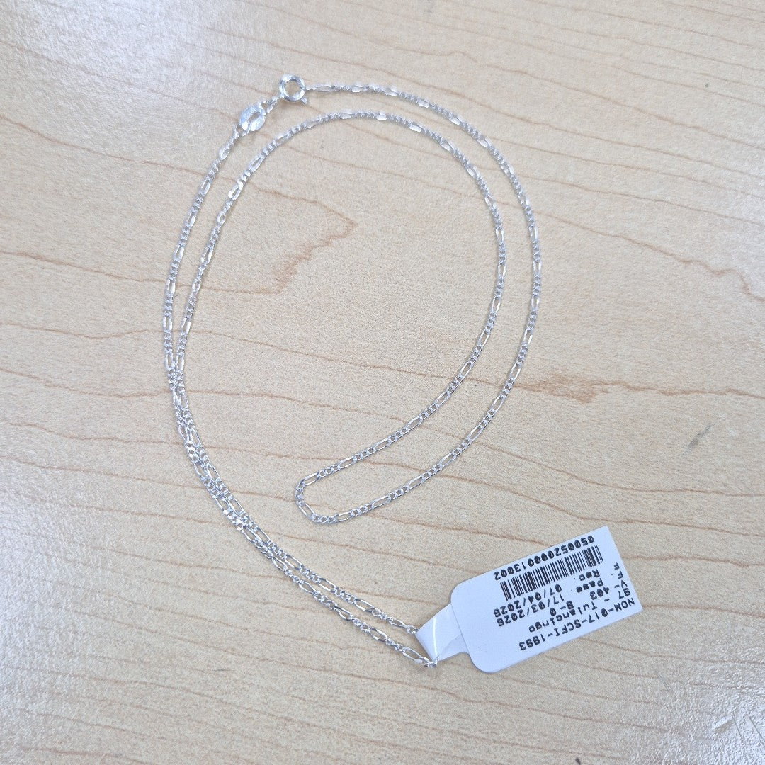 CADENA TEJIDO 3X1 PLATA .925 50 CM 2.2 GR (NUEVO)