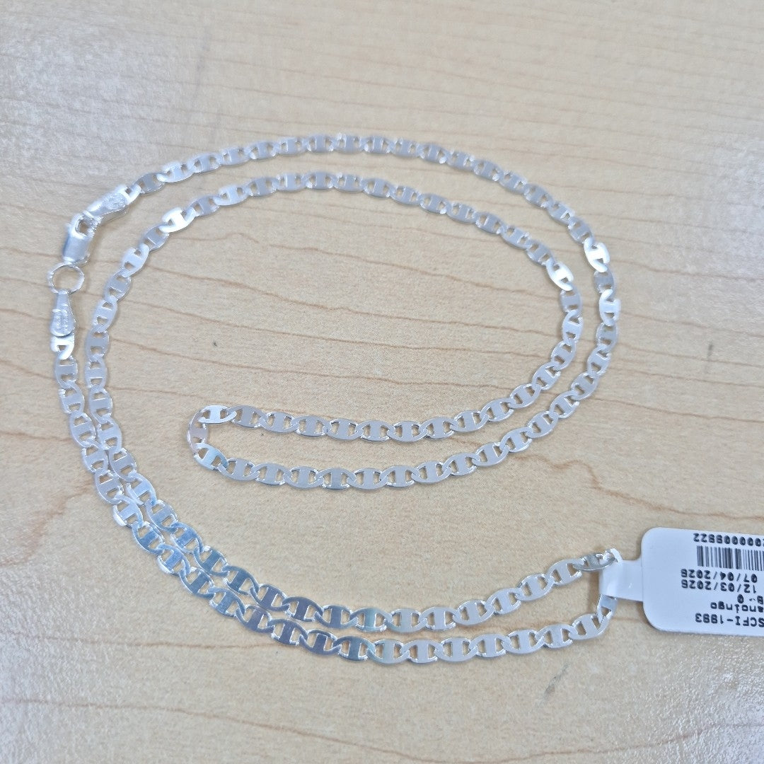 CADENA TEJIDO GUCHI PLATA .925 60 CM 9 GR (NUEVO)