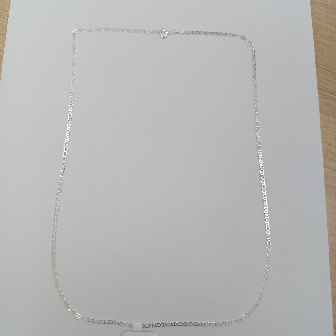 CADENA TEJIDO GUCHI PLATA .925 60 CM 3.7 GR (NUEVO)