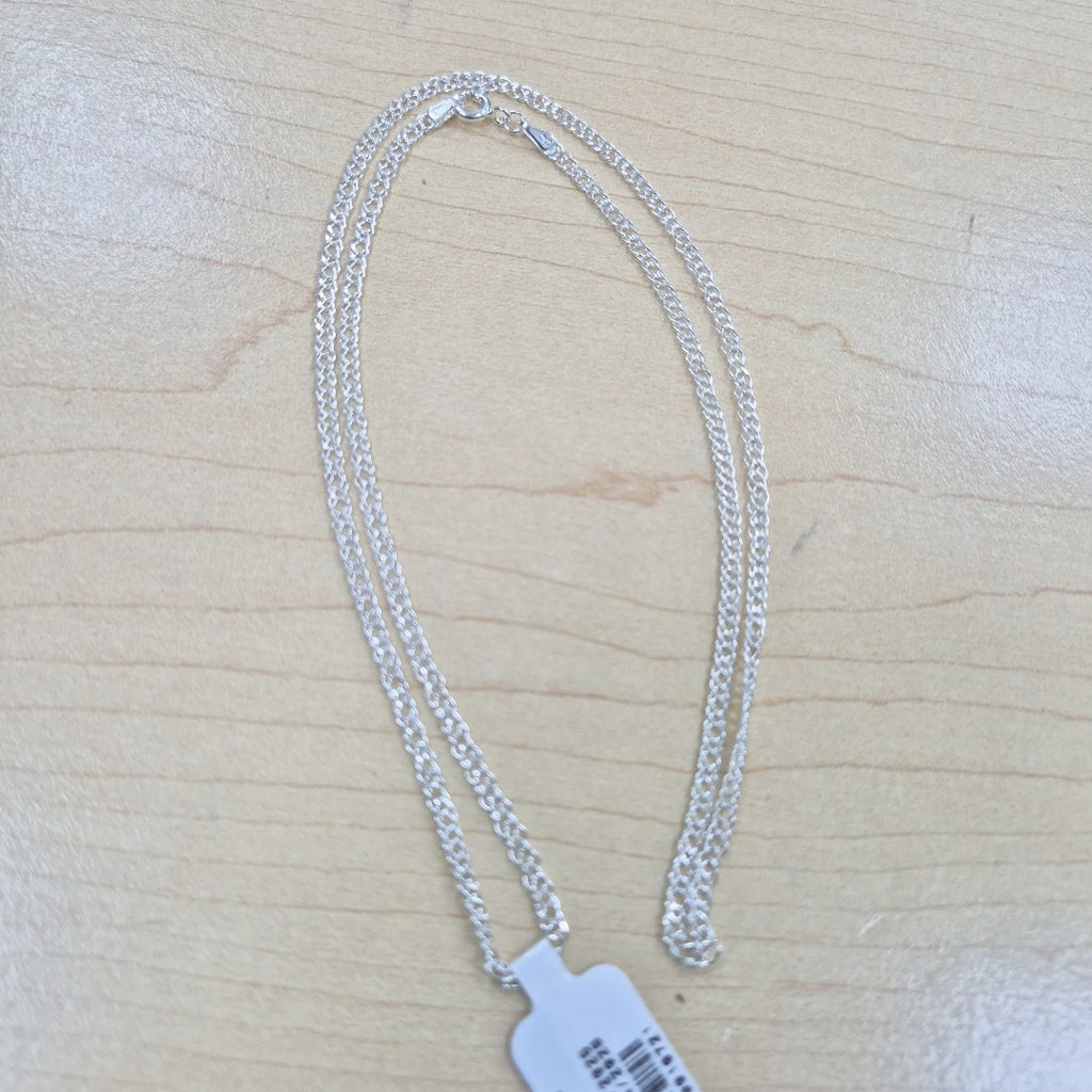 CADENA TEJIDO ESLABONES PLATA .925 55 CM 4.1 GR (NUEVO)