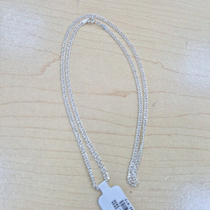 CADENA TEJIDO ESLABONES PLATA .925 55 CM 4.1 GR (NUEVO)
