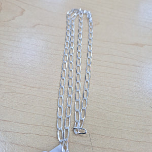 CADENA TEJIDO ESLABONES PLATA .925 60 CM 10.6 GR (NUEVO)