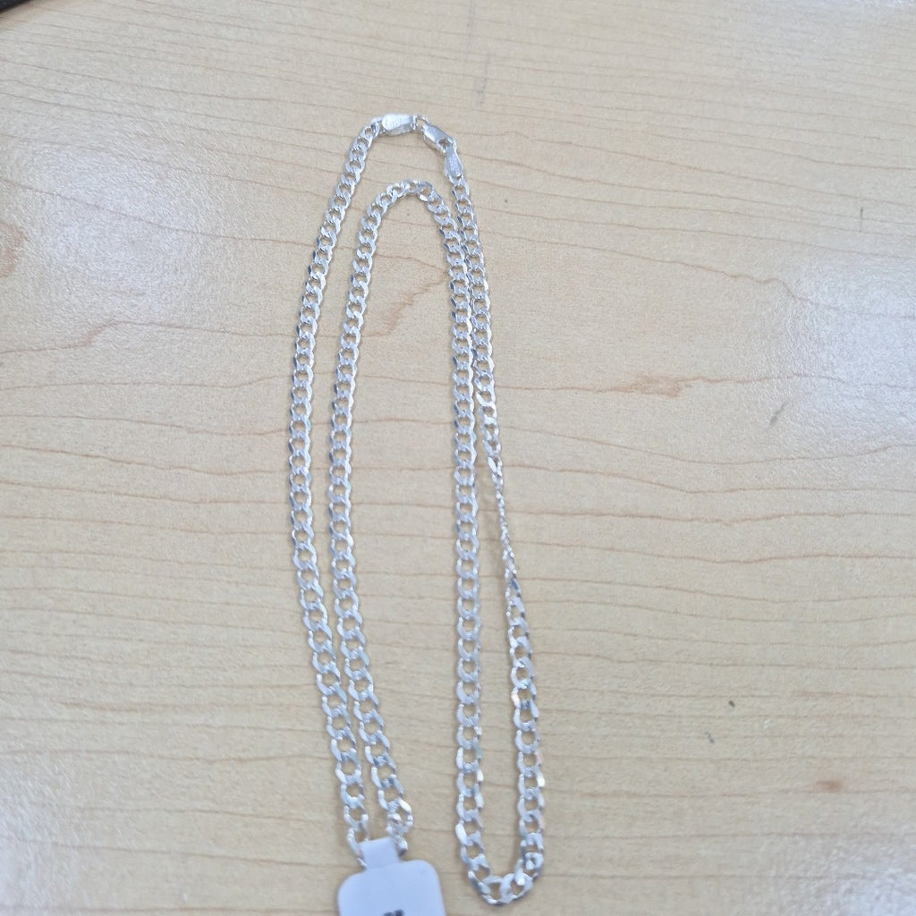 CADENA TEJIDO BARBADO PLATA .925 60 CM 12.9 GR (NUEVO)