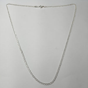 CADENA TEJIDO ESLABONES PLATA .925 55 CM 4.1 GR (NUEVO)