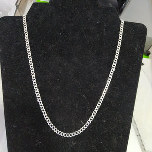 CADENA TEJIDO BARBADO PLATA .925 60 CM 13.7 GR (NUEVO)