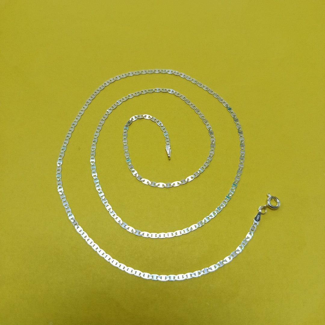 CADENA TEJIDO ESPEJO PLATA .925 60 CM 4.2 GR (NUEVO)