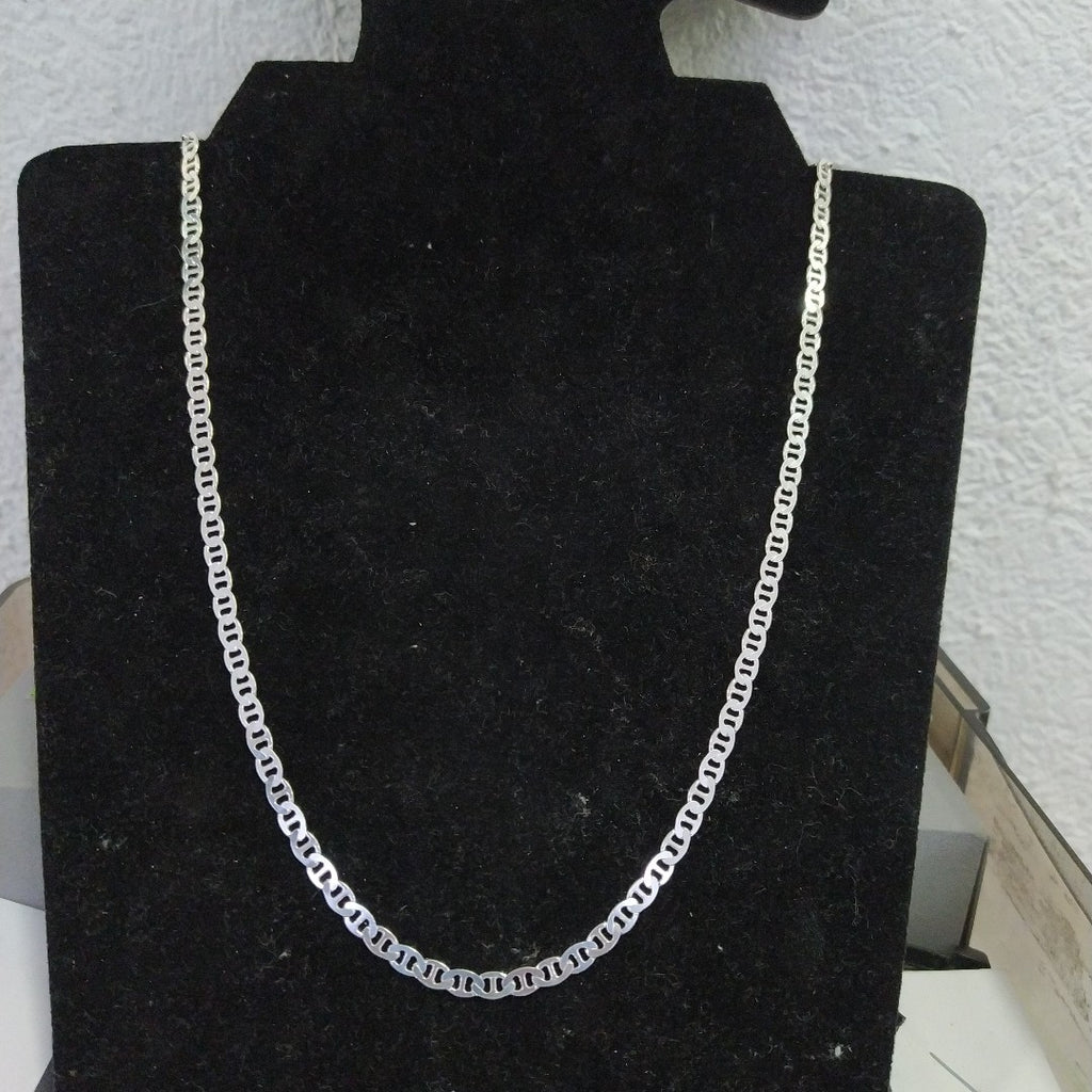 CADENA TEJIDO GUCHI PLATA .925 55 CM 12.6 GR (NUEVO)