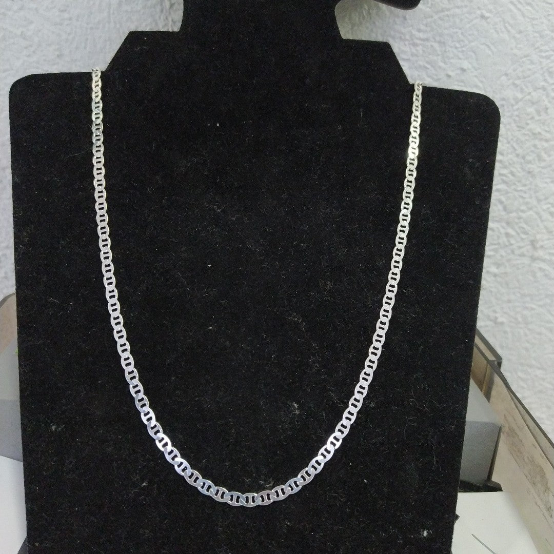CADENA TEJIDO GUCHI PLATA .925 55 CM 12.6 GR (NUEVO)