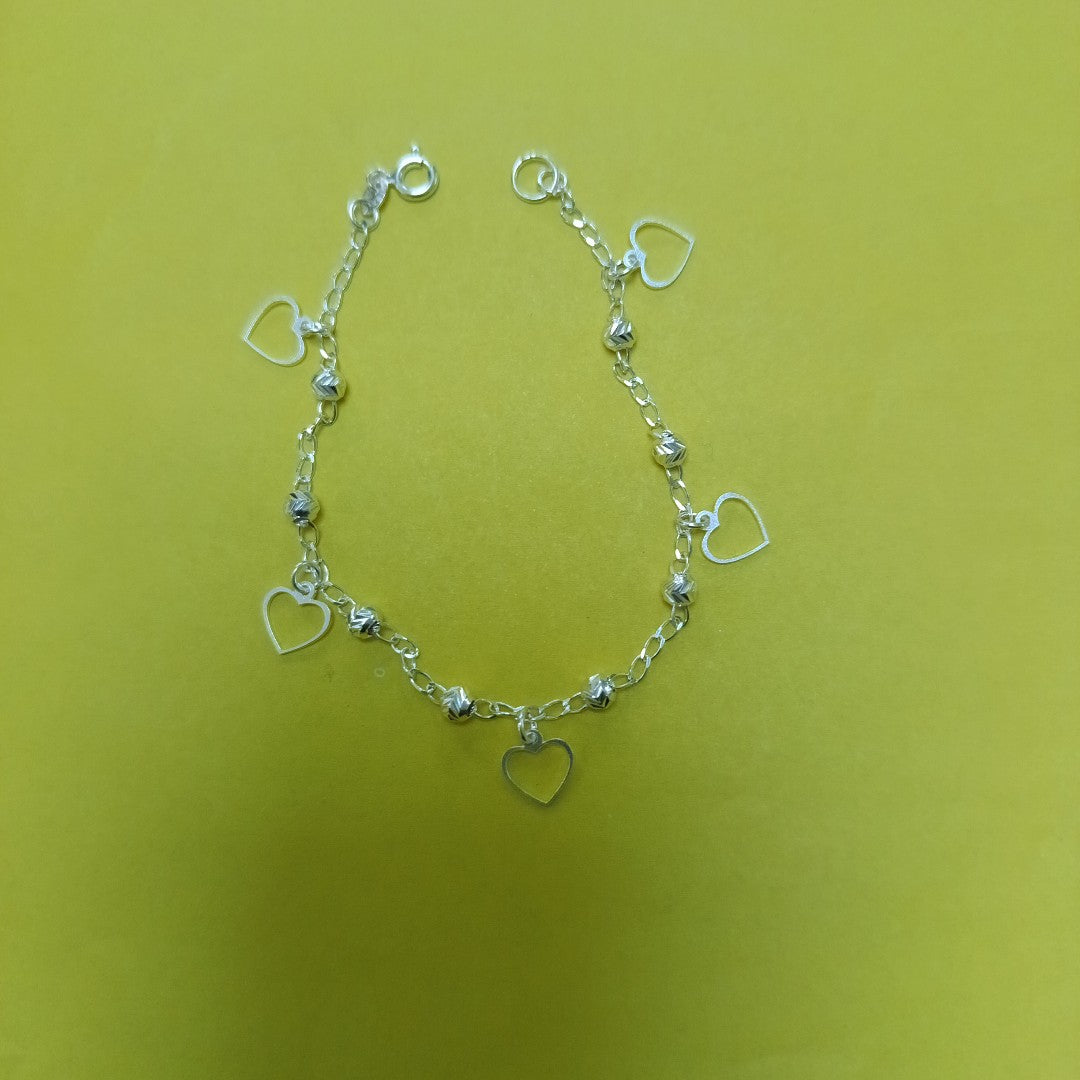 PULSERA TEJIDO ESPECIAL PLATA .925 18 CM 2.6 GR (NUEVO)