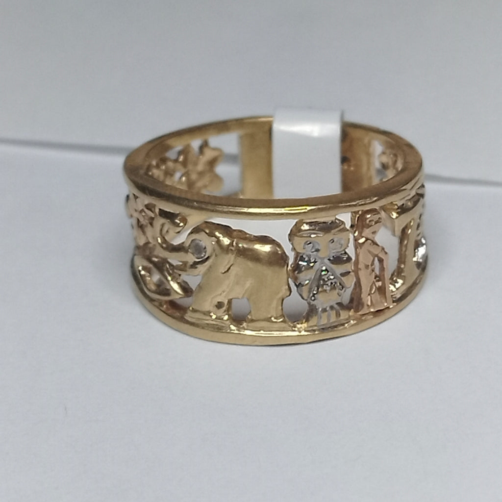 ARGOLLA DE LA SUERTE ORO 14 K 5.2 GRMS (SEMINUEVO)