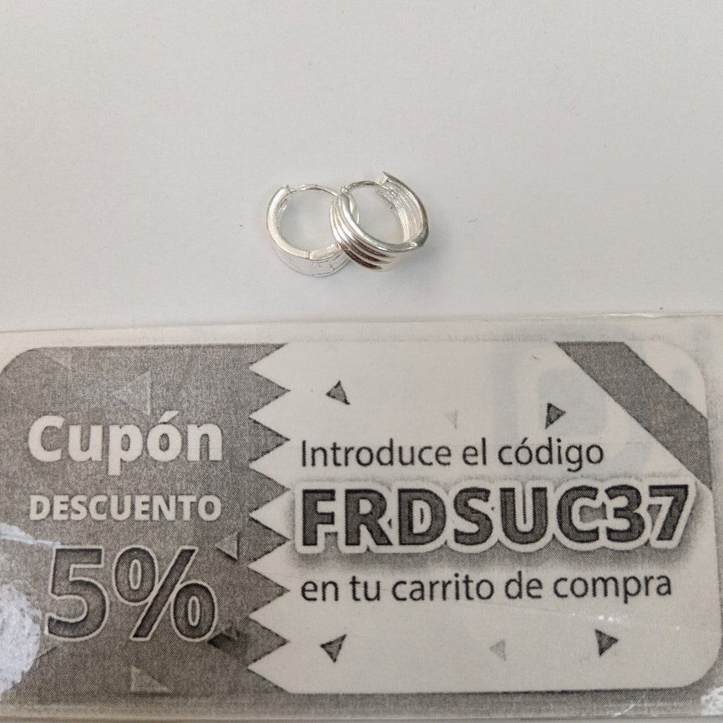 ARRACADAS PLATA .925 2.8 GR (NUEVO)