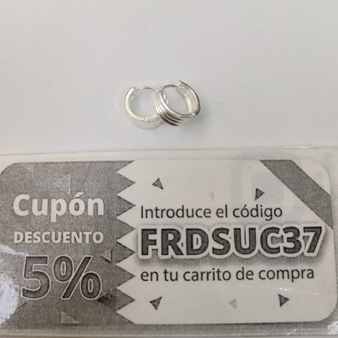 ARRACADAS PLATA .925 2.8 GR (NUEVO)