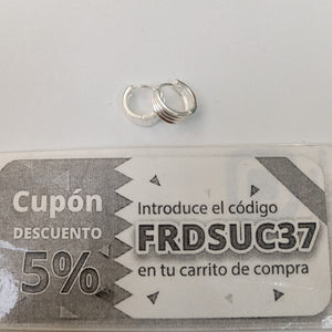 ARRACADAS PLATA .925 2.8 GR (NUEVO)