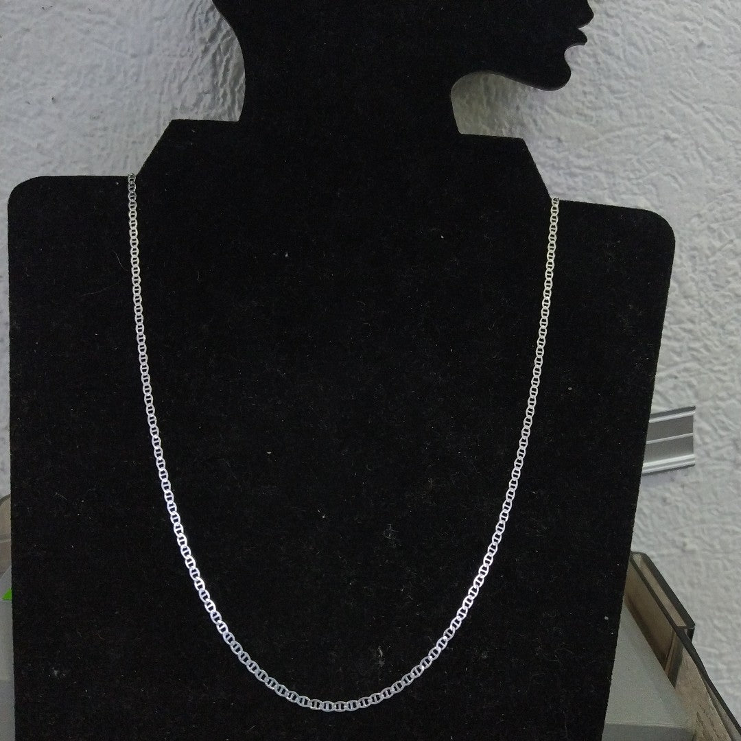 CADENA TEJIDO GUCHI PLATA .925 55 CM 3.6 GR (NUEVO)