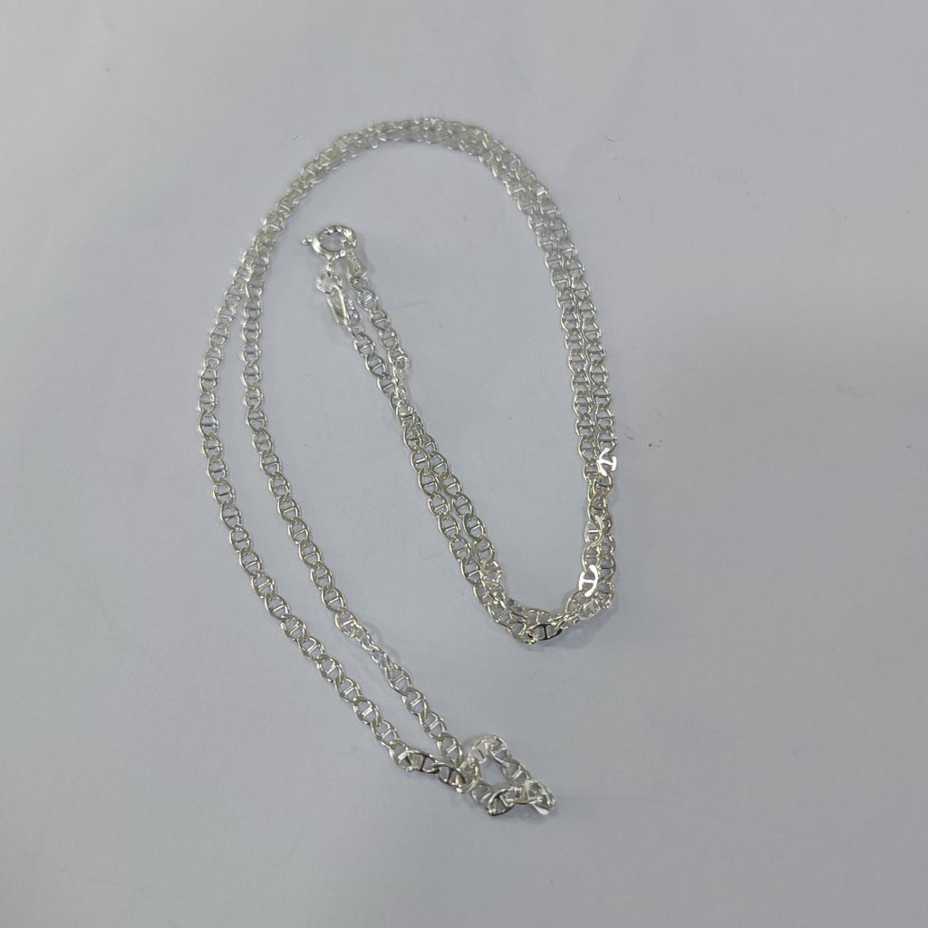 CADENA TEJIDO GUCHI PLATA .925 55 CM 3.6 GR (NUEVO)