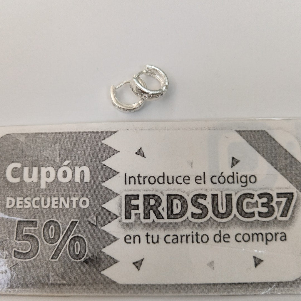 ARRACADAS C/CIRCONIAS PLATA .925 2.5 GR (NUEVO)