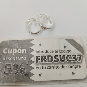 PAR ARRACADAS FACETADAS PLATA .925 3.4 GR (NUEVO)