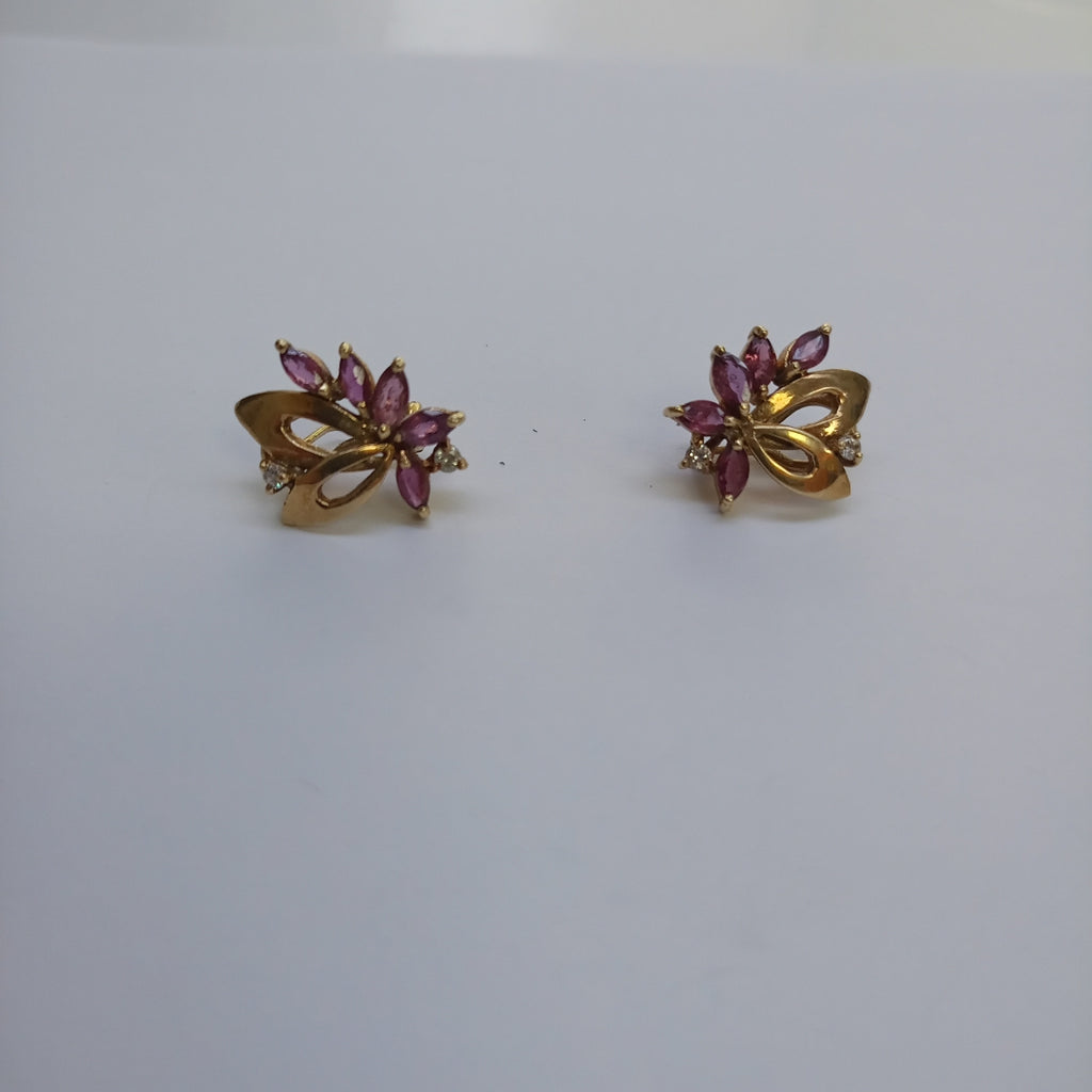 ARETES PAR ORO 14 K 6,60 GRMS (SEMINUEVO)