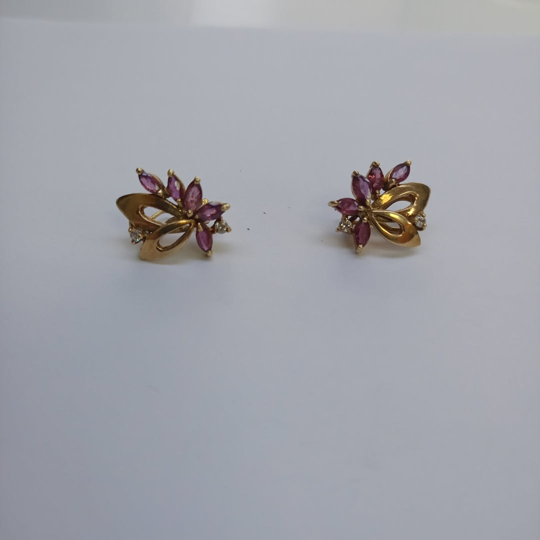 ARETES PAR ORO 14 K 6,60 GRMS (SEMINUEVO)