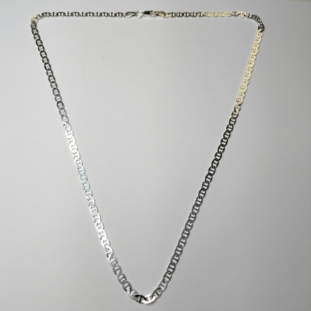 CADENA TEJIDO GUCHI PLATA .925 55 CM 12.7 GR (NUEVO)