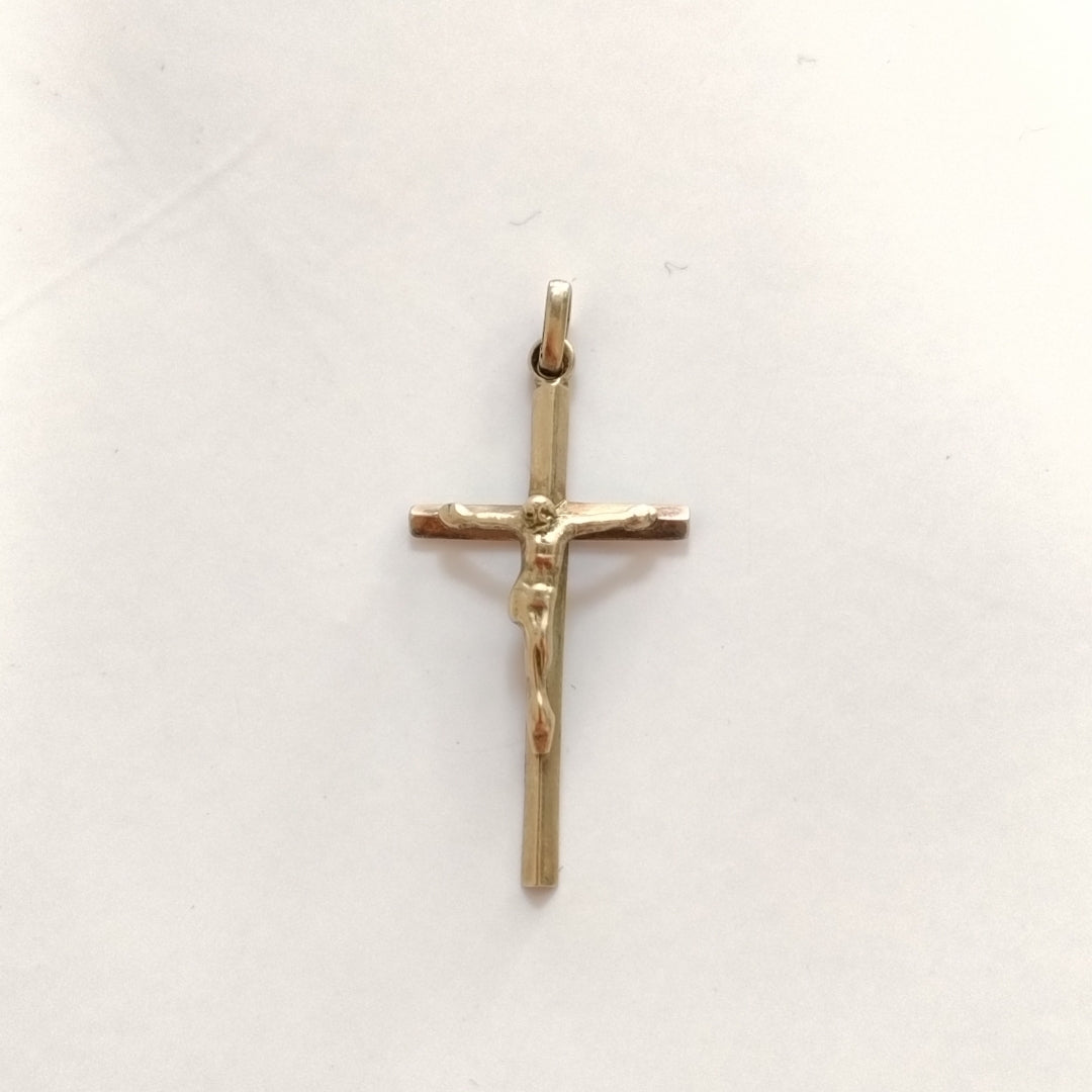 CRUCIFIJO ORO 10 K 1.6 GRMS (SEMINUEVO)