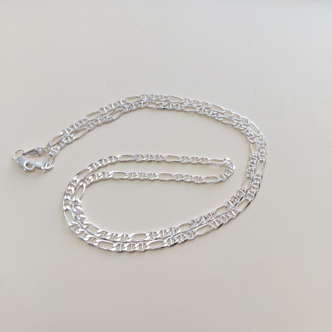 CADENA TEJIDO 3X1 PLATA .925 60 CM 8.4 GR (NUEVO)