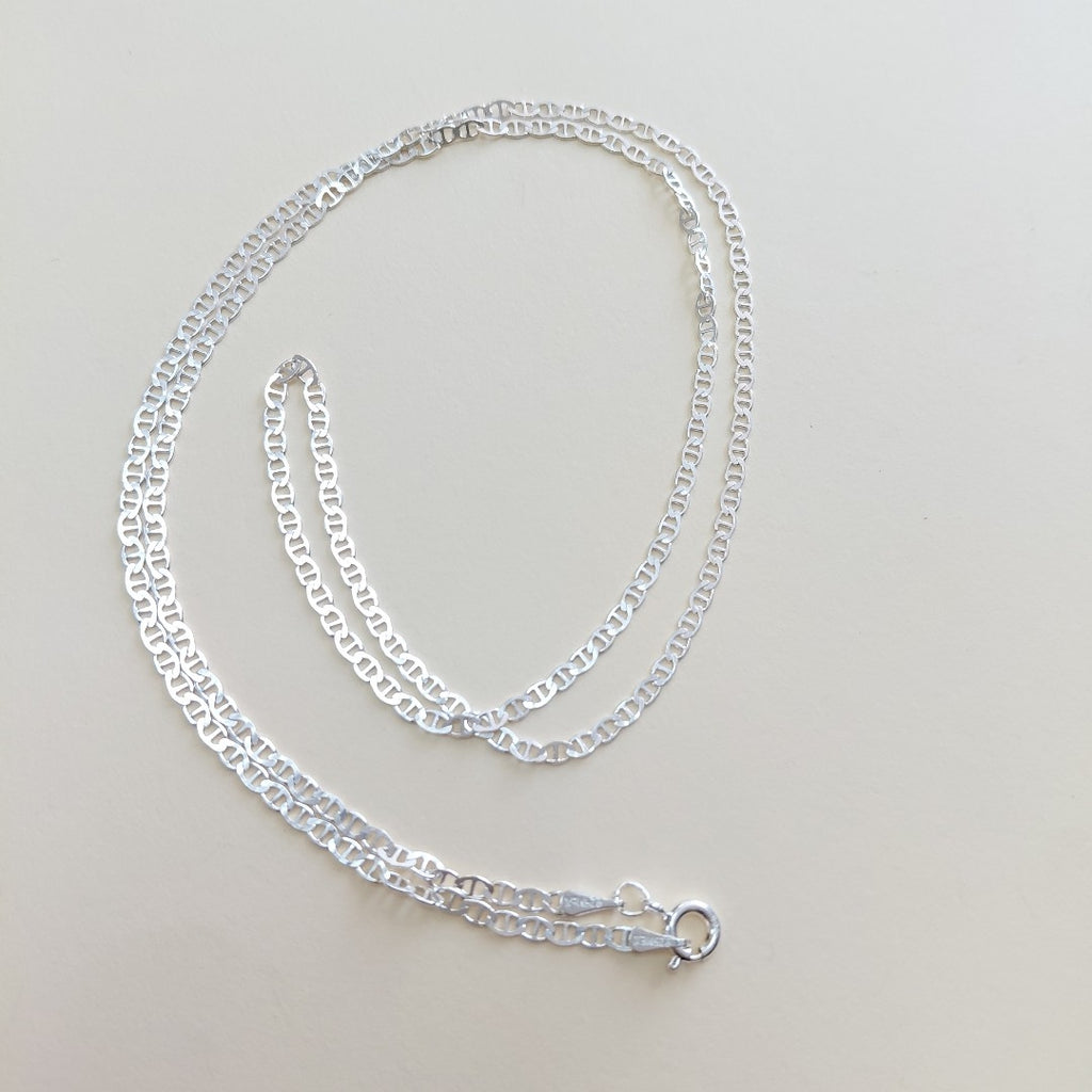 CADENA TEJIDO GUCHI PLATA .925 60 CM 3.9 GR (NUEVO)