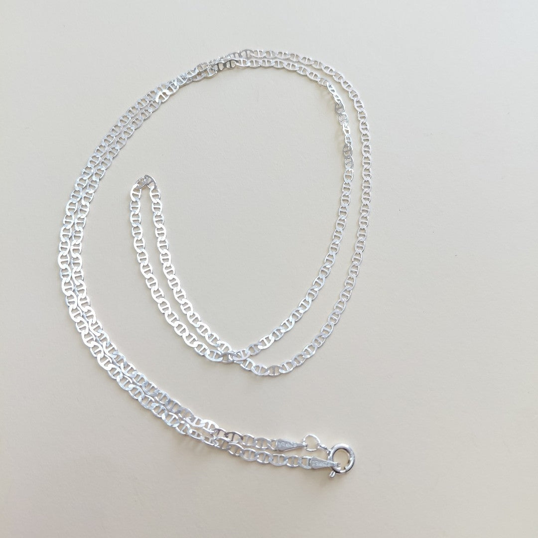 CADENA TEJIDO GUCHI PLATA .925 60 CM 3.9 GR (NUEVO)